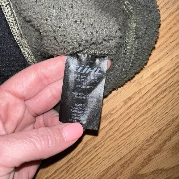 Kuhl Outdoor Pullover Snap T Fleece Jacket Womens Size XL Green Color - Picture 5 of 6